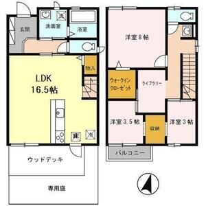 3LDK 間取り図
