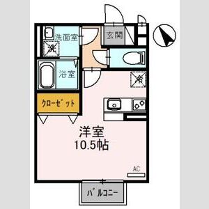 ワンルーム 間取り図