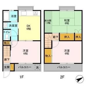 3DK 間取り図
