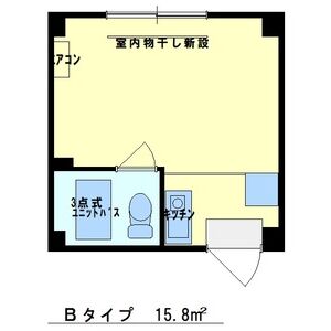 ワンルーム 間取り図