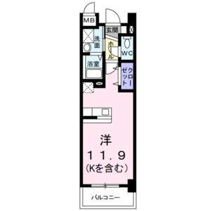 ワンルーム 間取り図