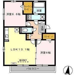 2LDK 間取り図