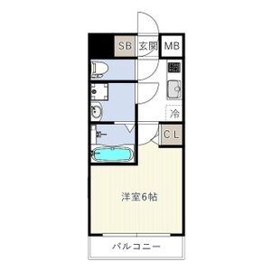 1K 間取り図