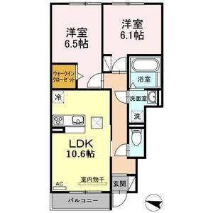 2LDK 間取り図