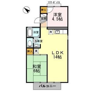 2LDK 間取り図