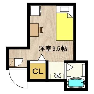 ワンルーム 間取り図