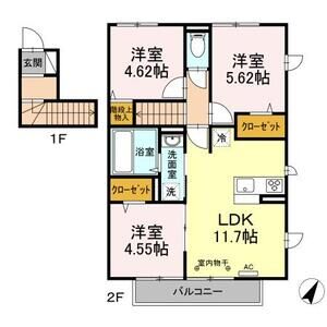 3LDK 間取り図