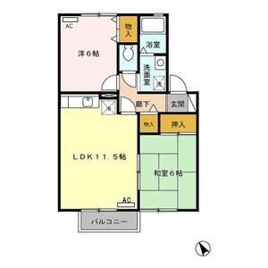 2LDK 間取り図