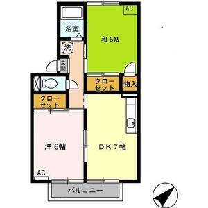 2DK 間取り図