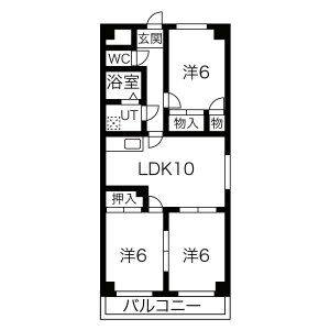 3LDK 間取り図