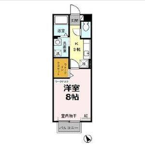 1K 間取り図