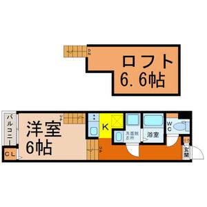 1K 間取り図