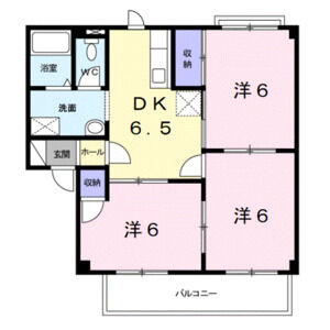 3DK 間取り図