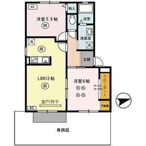 2LDK 間取り図