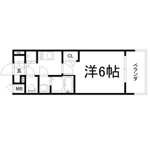 1K 間取り図