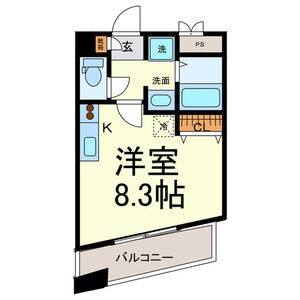 ワンルーム 間取り図