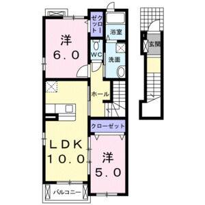 2LDK 間取り図