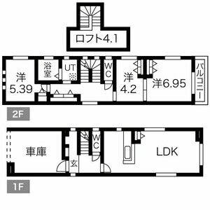 3LDK 間取り図