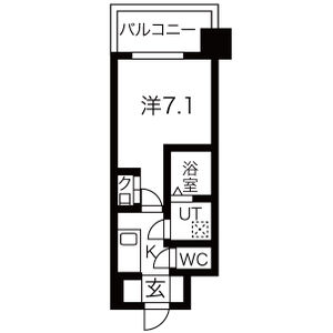 1K 間取り図