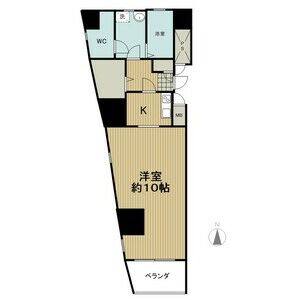 1K 間取り図