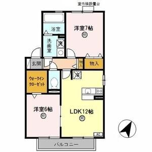 2LDK 間取り図