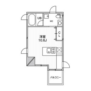 ワンルーム 間取り図