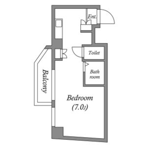 ワンルーム 間取り図