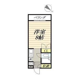 ワンルーム 間取り図