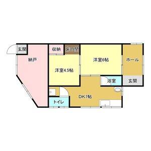 2DK 間取り図