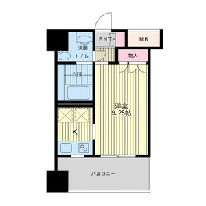 ワンルーム 間取り図