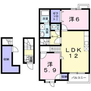2LDK 間取り図