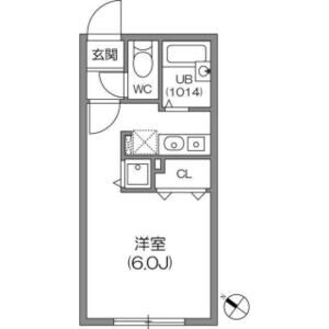 ワンルーム 間取り図
