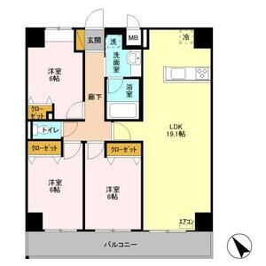 3LDK 間取り図