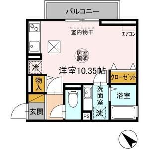 ワンルーム 間取り図