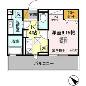 1K 間取り図