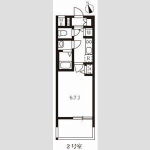 1K 間取り図