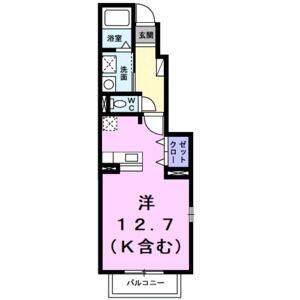 ワンルーム 間取り図
