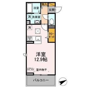 ワンルーム 間取り図