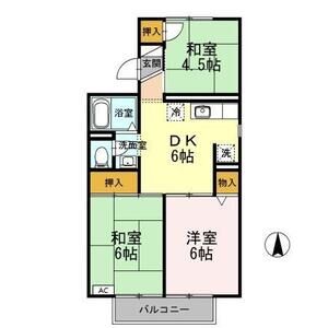 3DK 間取り図