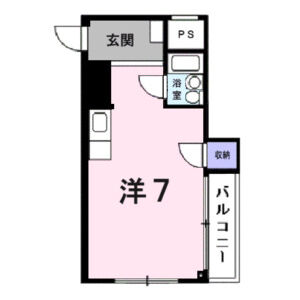 ワンルーム 間取り図