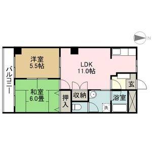 2LDK 間取り図