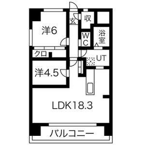 2LDK 間取り図