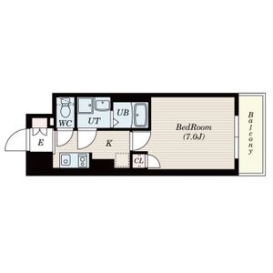 1K 間取り図