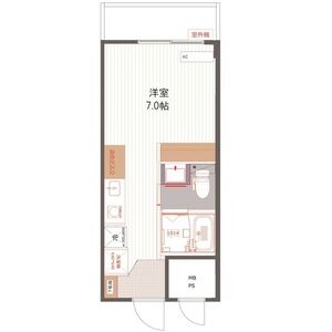 ワンルーム 間取り図