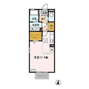ワンルーム 間取り図
