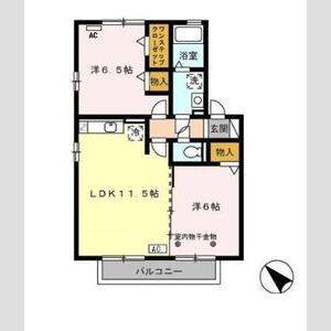 2LDK 間取り図
