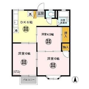 3DK 間取り図
