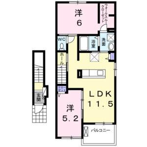 2LDK 間取り図