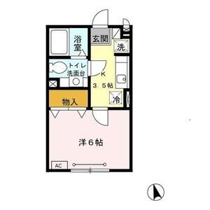 1K 間取り図