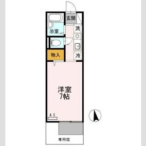 ワンルーム 間取り図